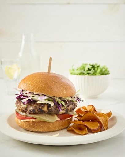 Végé burger aux champignons